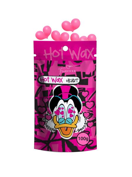 ВОСК ДЛЯ ДЕПИЛЯЦИИ БРОВЕЙ И ЛИЦА HOT WAX 100 G (розовые СЕРДЕЧКИ)